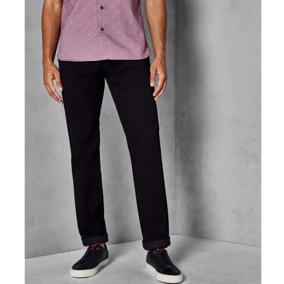 Ted Baker Seleb Slim Fit Chinos Trouser Pants Navy Mens Waist Size 30 R - Picture 1 of 10